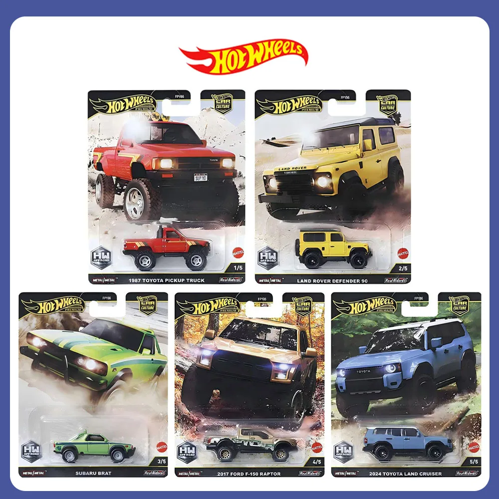

Mattel Hot Wheels Car Culture HW Off Road FPY86 Toyota Pickup Land Rover Subaru BRAT Ford F-150 Коллекционный литой автомобиль