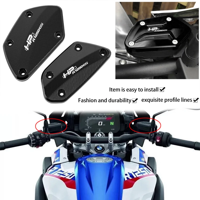 For BMW R1250GSHP R 1250GS Adventure R1250 GS 2018-2020 Front Brake Clutch Fluid Reservoir Cap Tank Cover Motorcycle Accessories