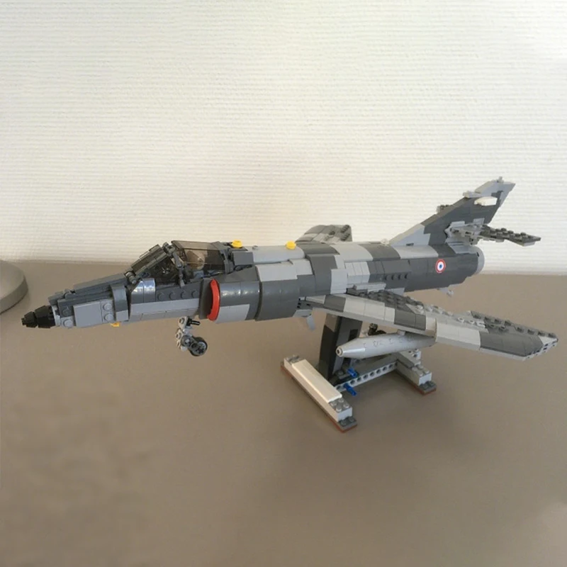 

949PCS MOC Creative Model Dassault Super Etendard Modernis Sem 11F Premium Display Assembly Building Blocks DIY Gift Building