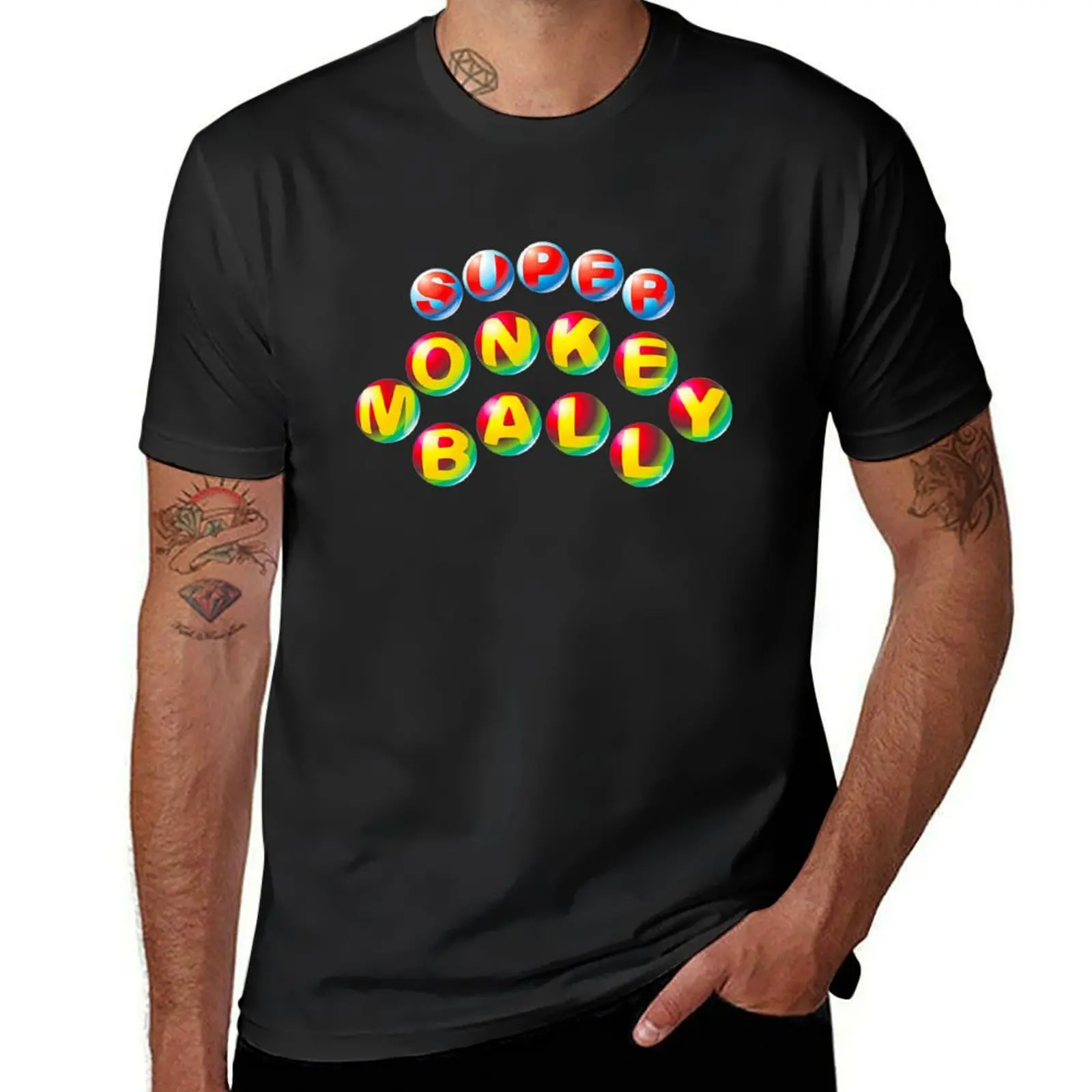 Super Monkey Ball Logo Enhanced T-Shirt tops oversizeds aesthetic clothes summer tops big and tall t shirts for men