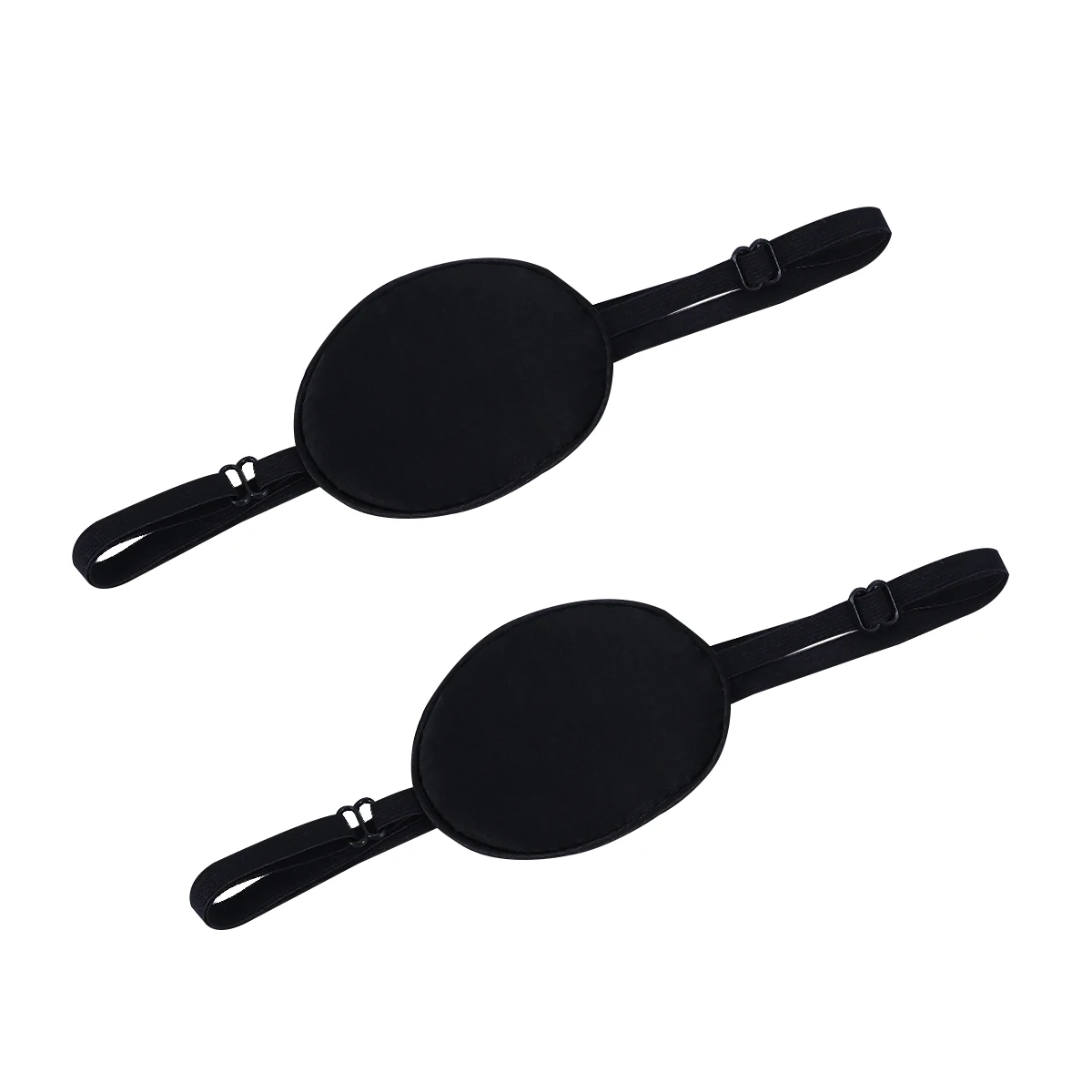 2Pcs Silk Eye Mask Adjustable Stretchy Buckle Patch for Adults Lazy Amblypia Full Coverage Non Irritant Pediatric Strabismus