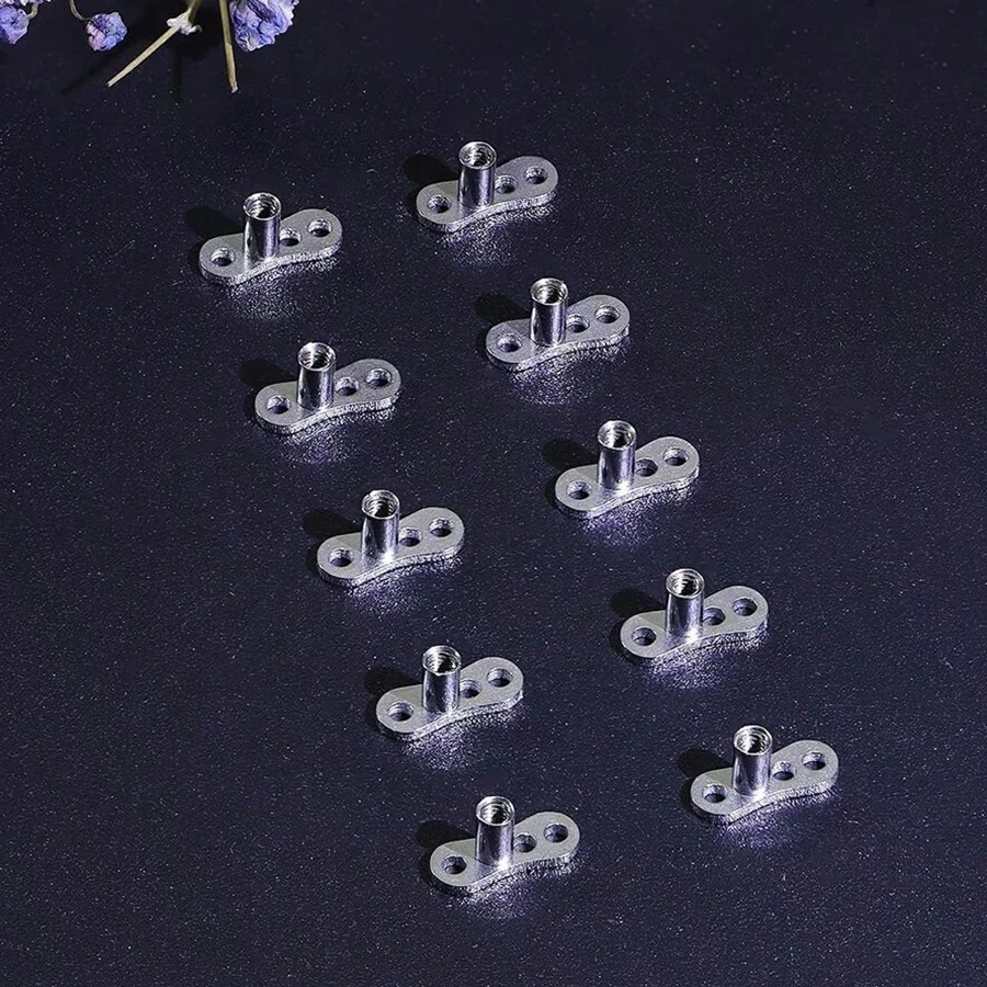 10 Pezzi G23 Titanio Base Cormica Ipoallergenico ASTM-F136 Base Per Impianti Medici Grado Piercing Cormico Gioielli Per Donne Uomini-image