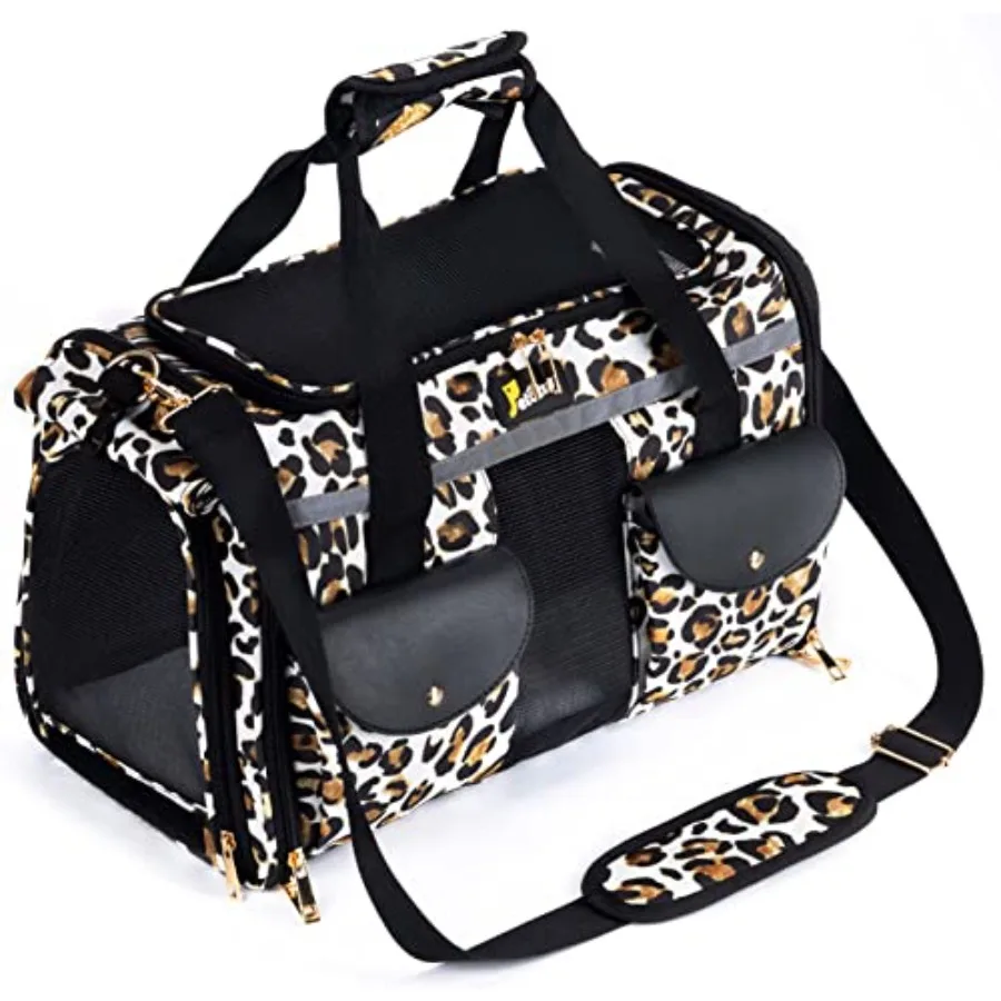 

Переноска для мелких собак и кошек - мягкая складная дорожная сумка-переноска большого размера