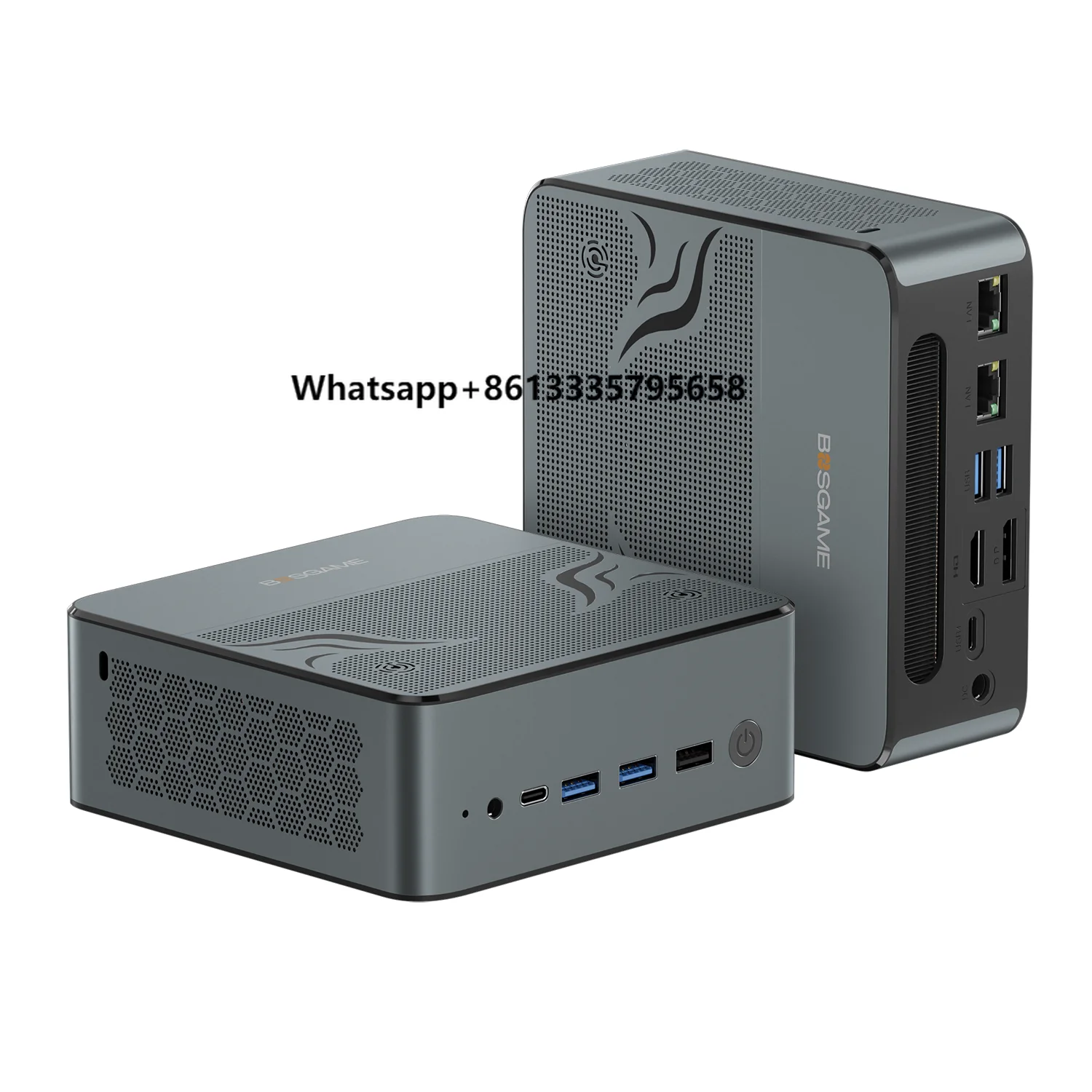 

Bosgame M2 Gaming Mini PC Built-in Speaker AMD Ryzen 9 7940HS 32GB DDR5 1TB NVMe SSD Mini Computer, Dual LAN, Quad Display