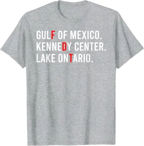 Mexikos Golf Kennedy Center Ontariosee Lustiges Politisches T-Shirt Y2k Humor Amerika-See Sarkastischer Witz Spruch T-Shirt Persönlichkeit – Detail 6