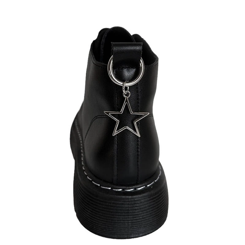 Personal Metal Hollow Pentagonal Star Martin Boot Buckle Sweet Cool Star Cross Love Pendant Martin Boots Shoe Accessories