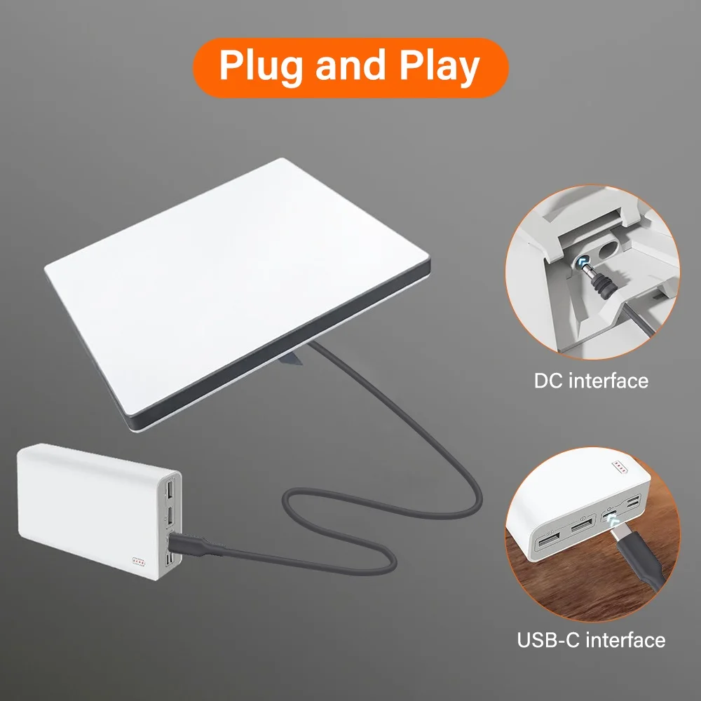 For StarLink 5M USB C DC to DC Power Cable for Starlink Mini USB Type-C Input to Waterproof Power Cable Fit Starlink Gen3 Mini
