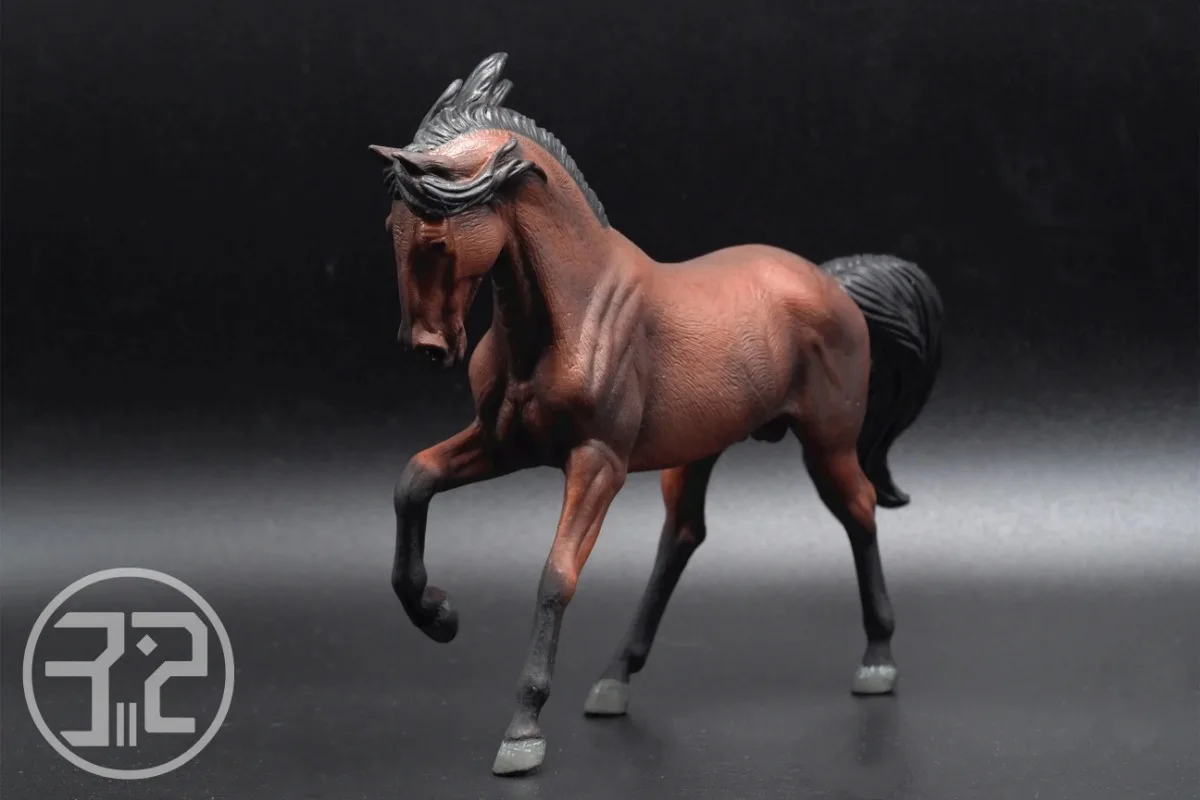 Imagem -04 - Simulação Europeia Animal Cavalo Modelo Decoração Garanhão Argelino Colecionador Britânico Home Acessórios