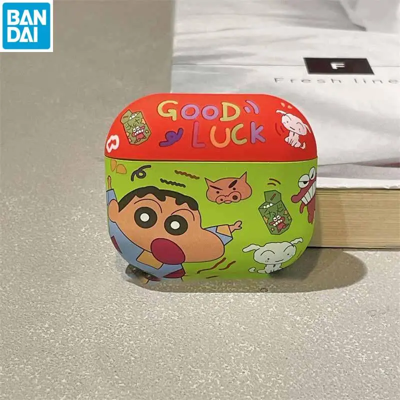 

Crayon Shin-Chan Kawaii Anime Earphone Cover Cute Cartoon Creative Portable All Inclusive Earphone Protective Case Gift for Girl