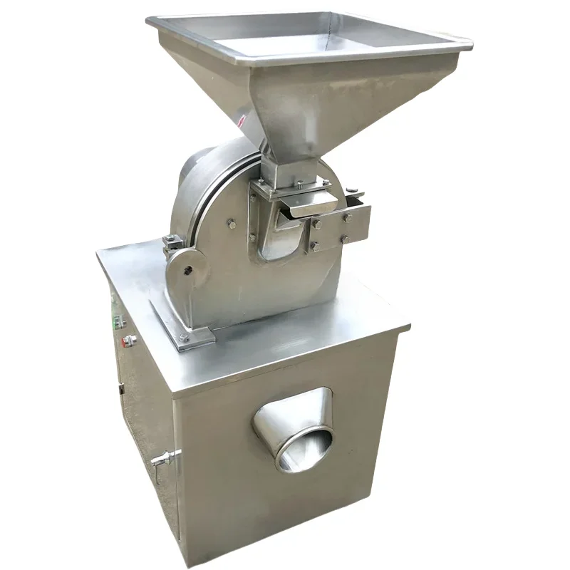 Food Grade Stainless Steel Cocoa Red Chilli Spice Food Tomato Mushroom Spore Shell  Cassava Flour Milling Grinder
