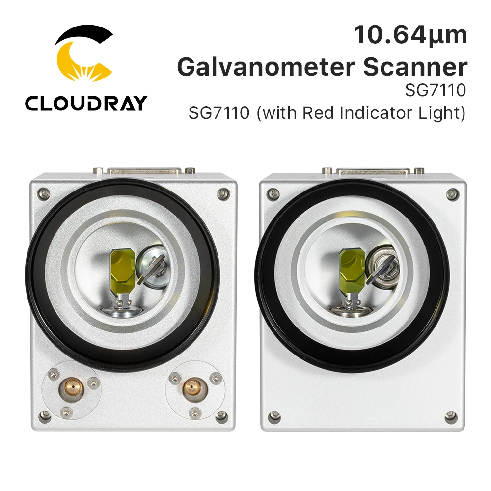 Cloudray 10.64um CO2 Laser Scanning Galvo Head SG7110 Input Aperture10mm Galvanometer Scanner with Power Supply Set