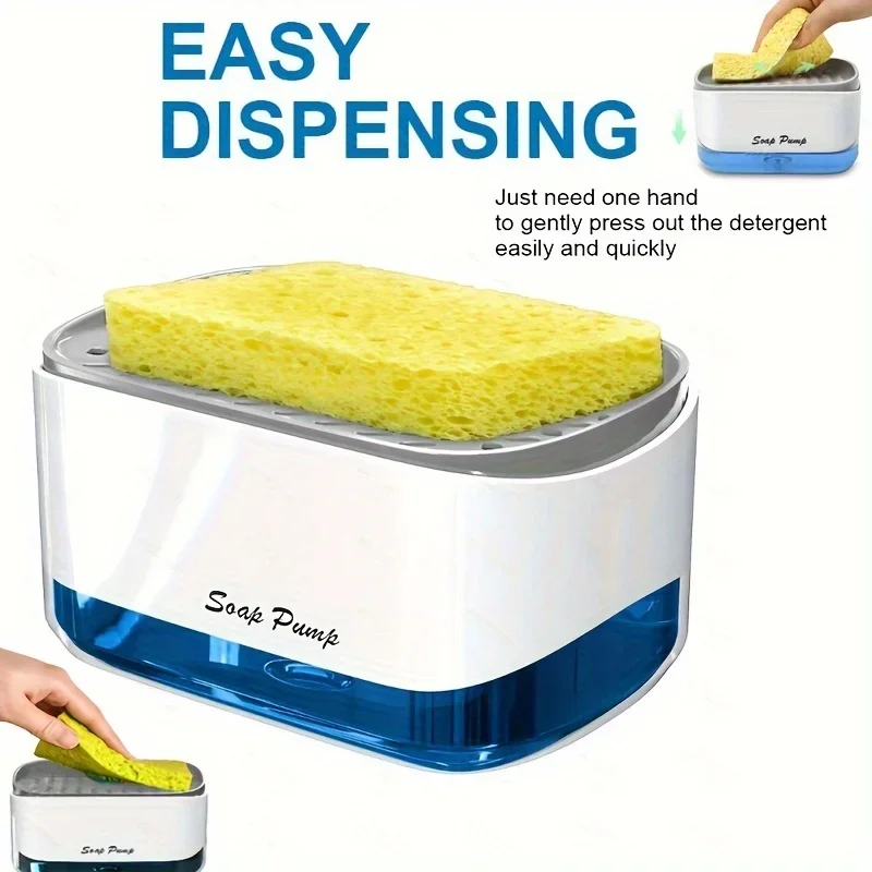 Dispensadores de jabón líquido, detergente de cocina, dispensador de platos de jabón de gran capacidad, accesorios de cocina, plato de fregadero, accesorio de espuma para el hogar