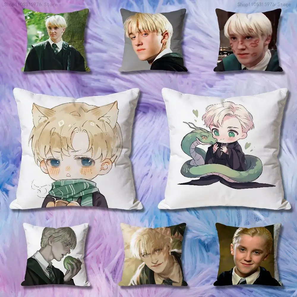 D-Draco M-Malfoy Actor Various Sizes Square Pillow Case For Car Home Bedchamber Decor Custom Valentine gift
