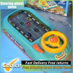 New Children's Electronic Adventure Game Steering Wheel Racing Cars Driving Toys Simulating Vehicles Music Sounds Baby Gifts