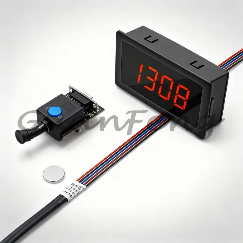 Digital Display Motor Tachometer DC Motor Speed Measurement 0‑10000 RPM Tachometer