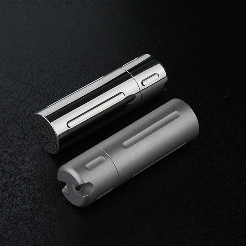 Titanium Alloy Mini Waterproof Sealed Capsule Medicine Case Travel Multi-function Storage Container Bottle Outdoor Camping Tool