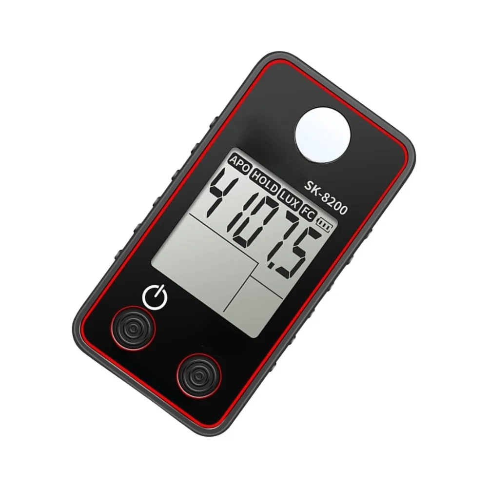 SK-8200 Portable Light Meter 0.5-300000 For Lux Measurement For Indoor Office Lighting Evaluations Plant Cultivation Assessments
