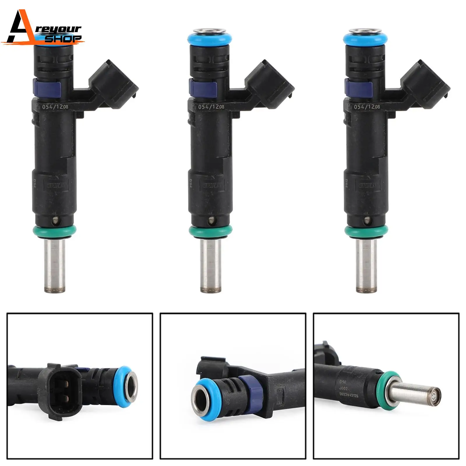 Areyourshop 3pcs Fuel Injectors Fit For Sea-Doo GTR 2013 RXT 2010 WAK 2016 LTD IS 420874834 Car Parts