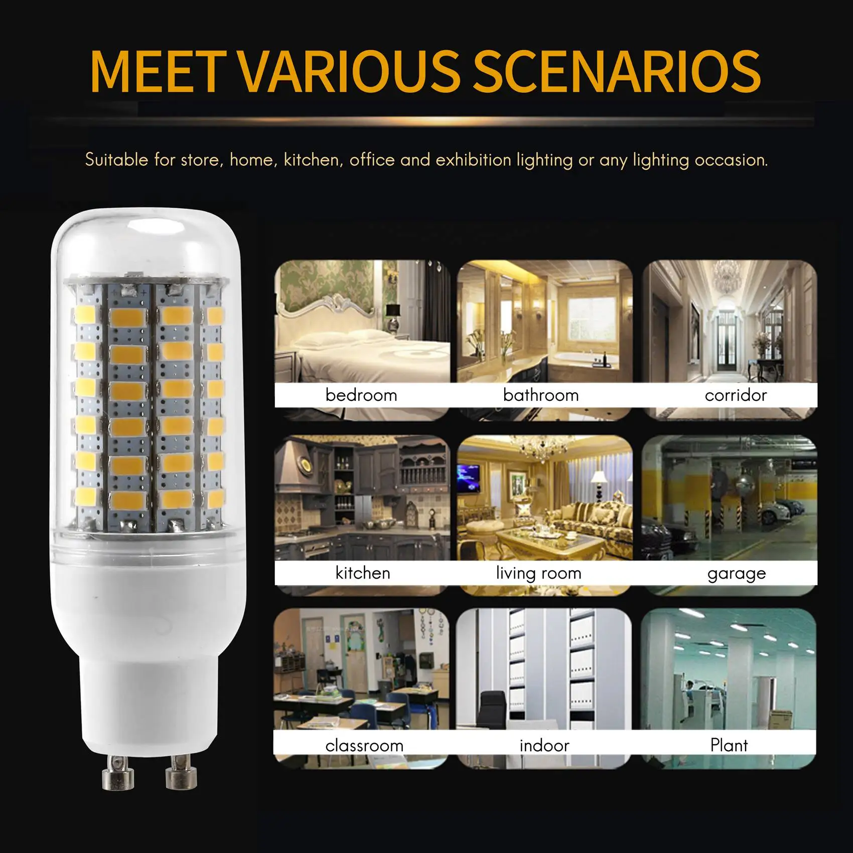 ABZV-GU10 10 Вт 5730 SMD 69 Светодиодные лампы Светодиодные лампы для кукурузы Светодиодная лампа Энергосберегающая 360 градусов 200-240 В Белый