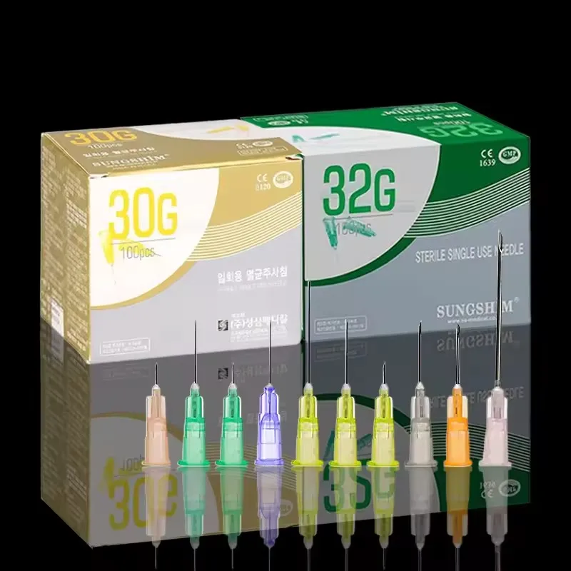 

High quality 33G 4MM 29G 13MM 27G 38MM 30G 4MM/13MM painless small needle Korean style facial beauty needle eyelid tool