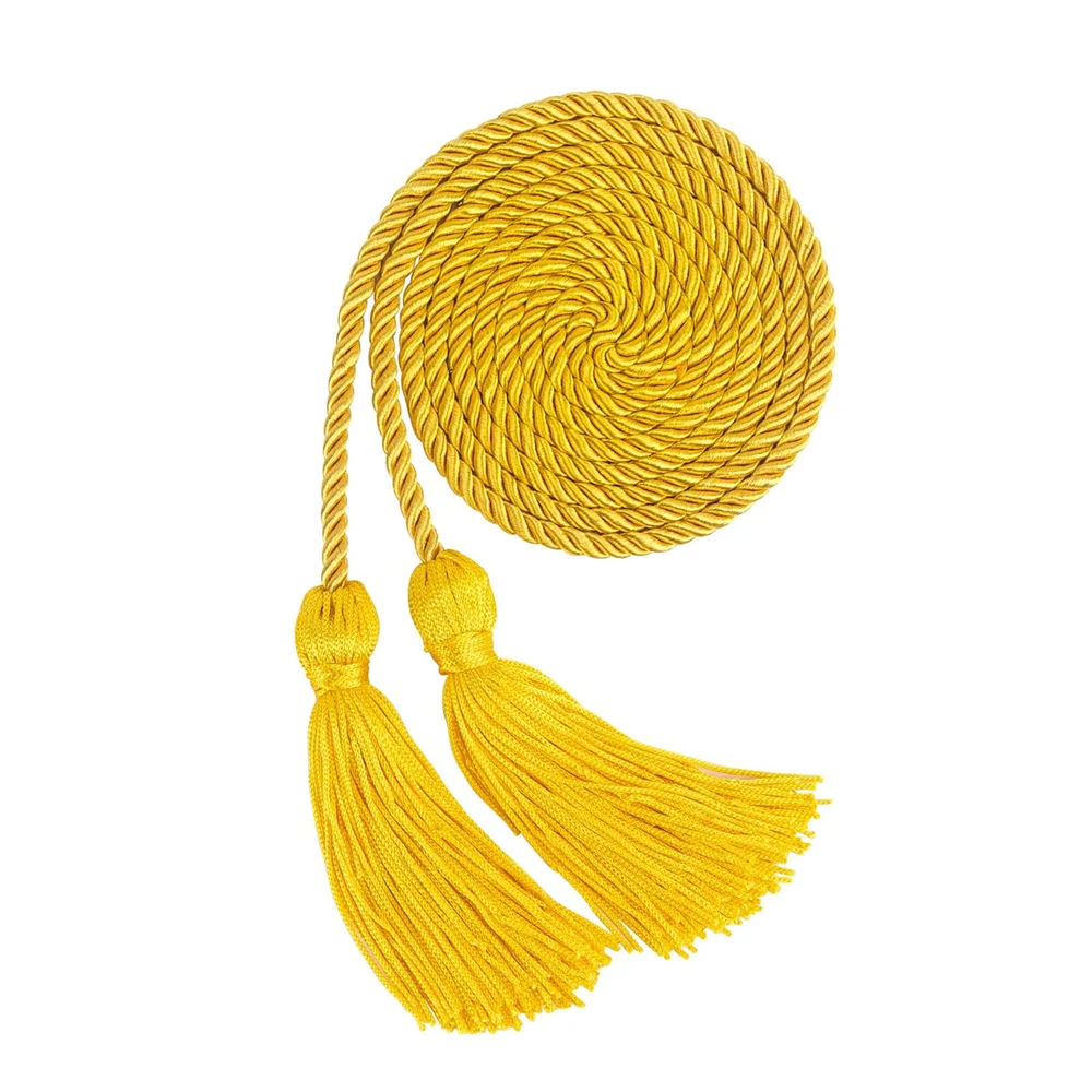 Graduation Honor Cord Polyester Yarn Rayon Braided Honor Cords for Bachelor Gown Master Doctoral Graduates Photography Grad Days