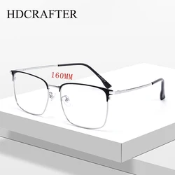 HDCRAFTER Big 160mm Oversized Eyeglasses Frame Men Wide Face Glasses Male Spectacles Myopia Prescription Optical Lenses Glasses