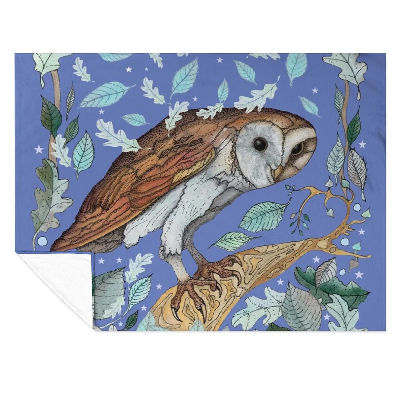 Twilight Barn Owl Throw Blanket Luxury Throw Thins for sofa Blankets