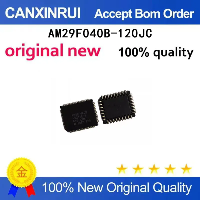 

(5-100 Pieces) Brand new original AM29F040B-120JC AM29F040B PLCC32 spot chip IC