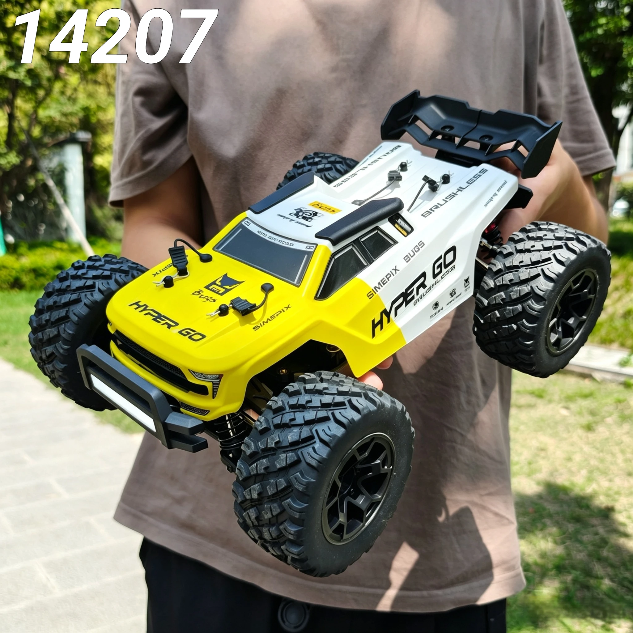 MJX 1/14 14207/14208 Professional High-Speed Remote Control Car Four-Wheel Drive Off-Road Drift Car Electric Brushless RC Car
