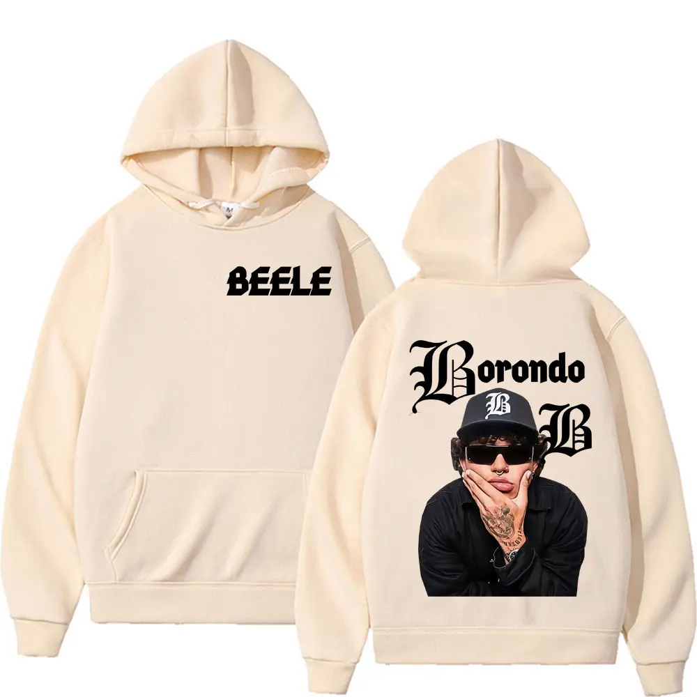 Rapper Beele Borondo Album Logo Graphic Sweatshirts Men Women Harajuku Vintage Hip Hop Punk Hoodie High Quality Oversized Hooded