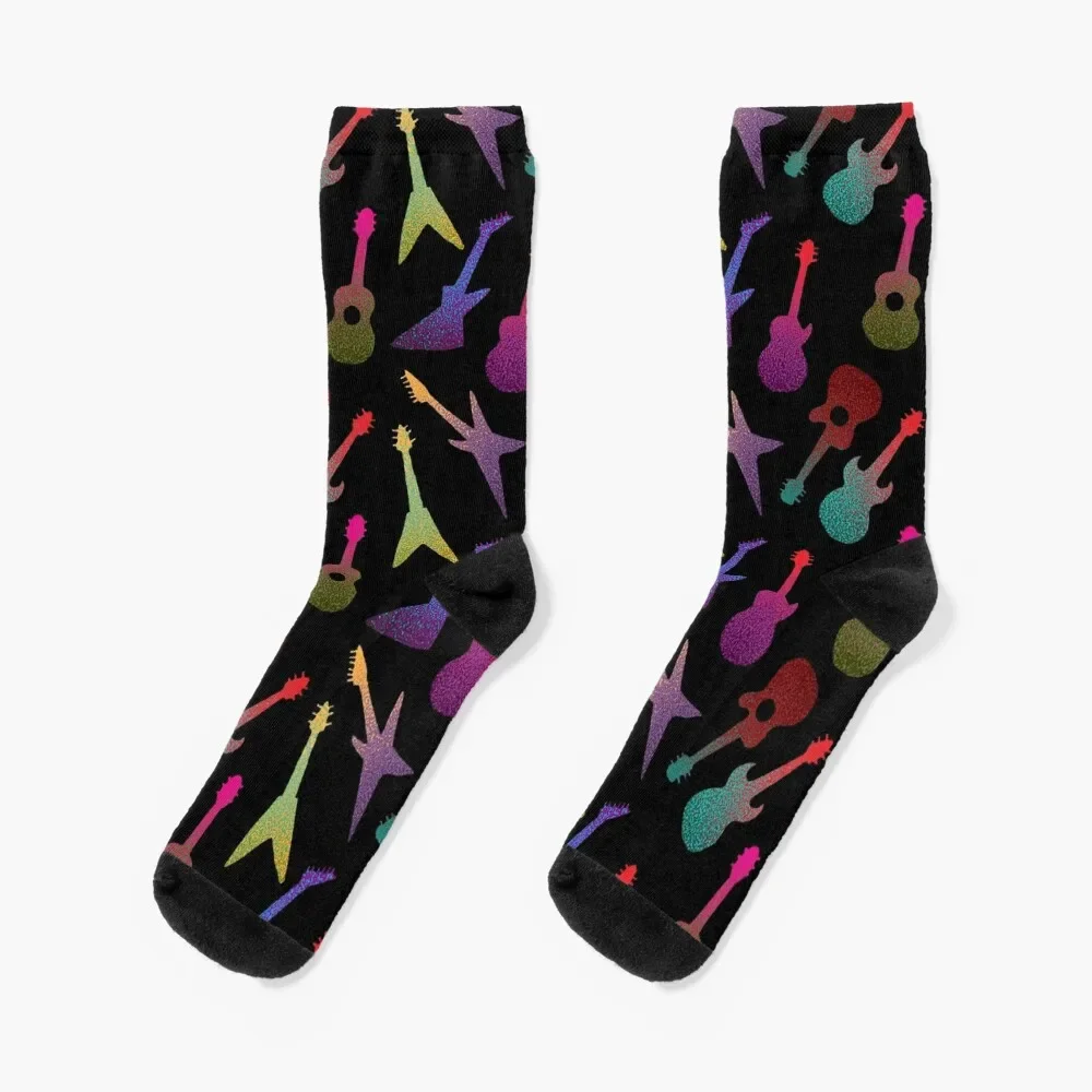 

Guitars Socks cute warm winter Rugby Women's Socks Men's