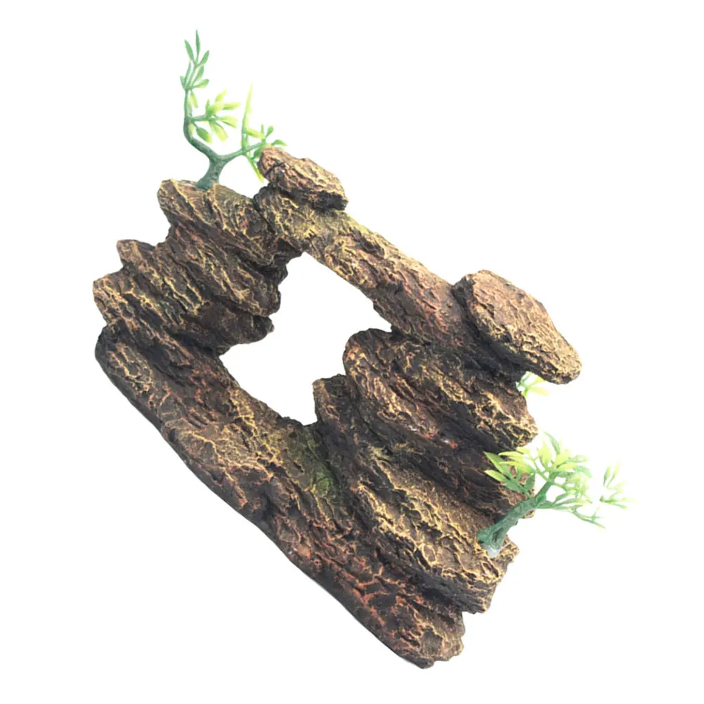 

Artificial Rockery Fish Tank DecorMountain Aquarium Decorations Mini Model Landscaping Ornaments Environmental Safe