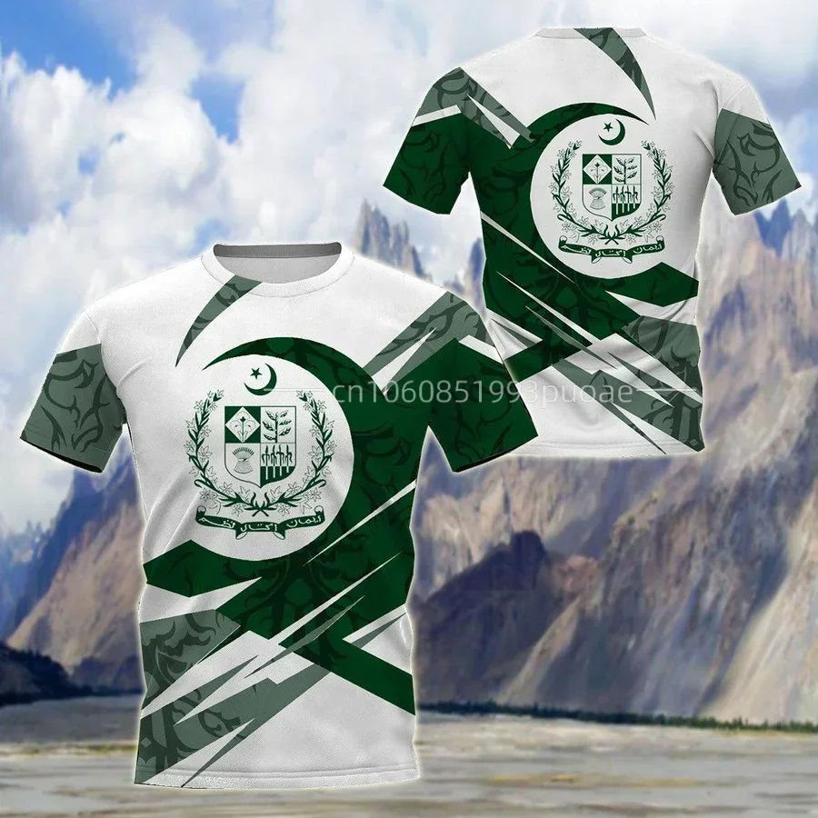 Pakistan Flag T Shirt Free Custom DIY Name Number Photo Shirt Pakistani Soccer Jersey Casual Crew Collar Child T Shirt Tops