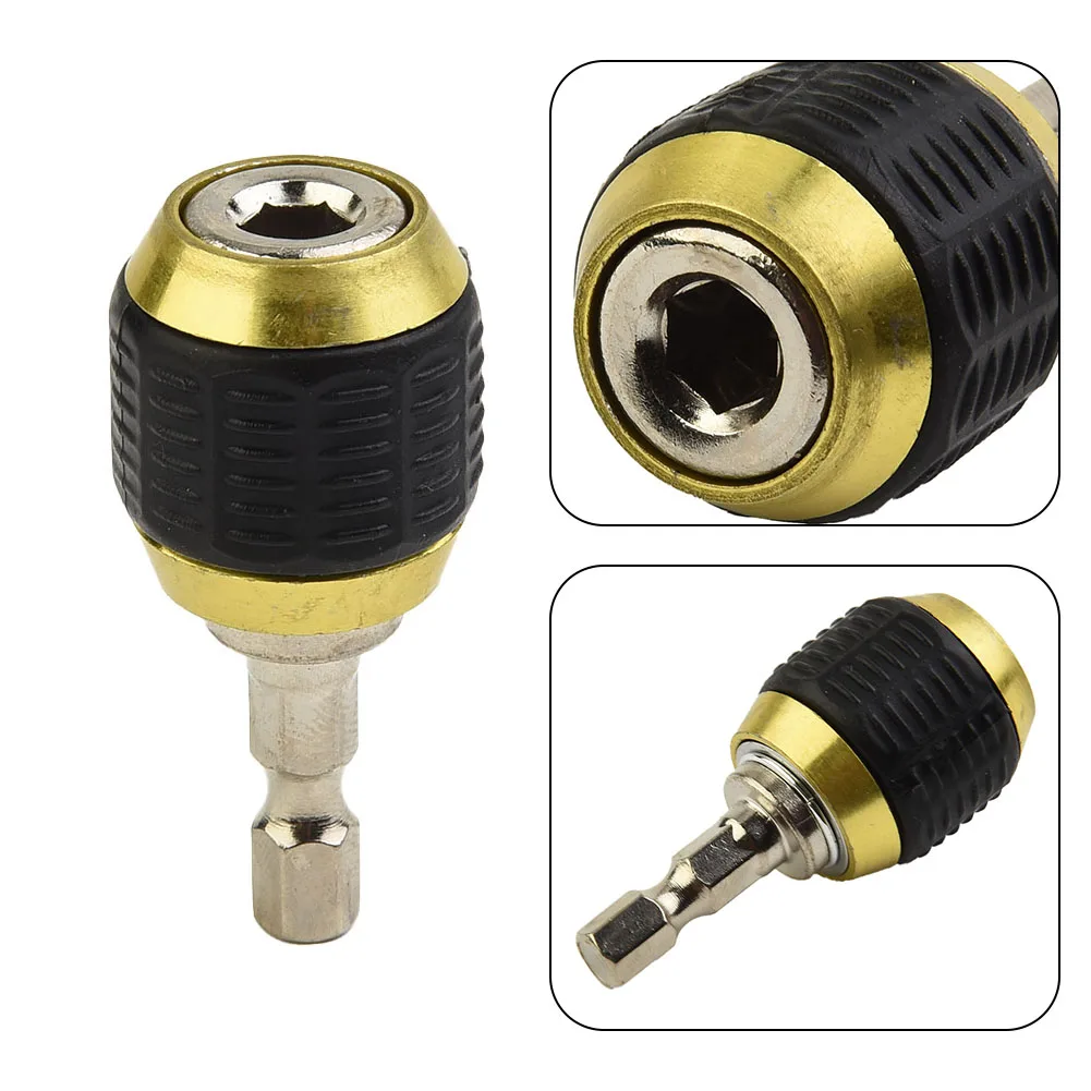 50mm 1/4 In uchwyt sześciokątny szybkozłączka głębokość wiertła magnetyczny wkrętak Bit szybka wymiana Adapter konwerter