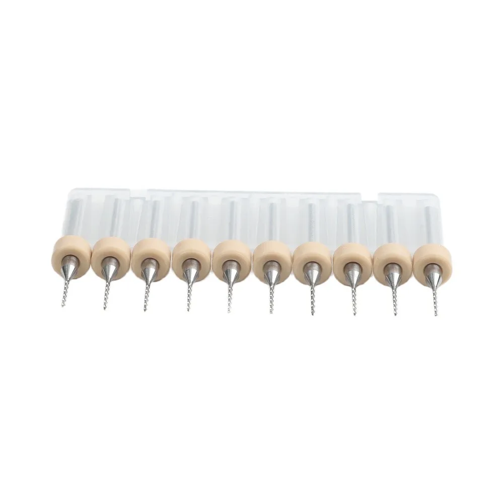 10PCS for carbide PCB Drill Bits Set for Metal Parts Processing and Circuit Board Work with Fine Grinding to Minimize Drill