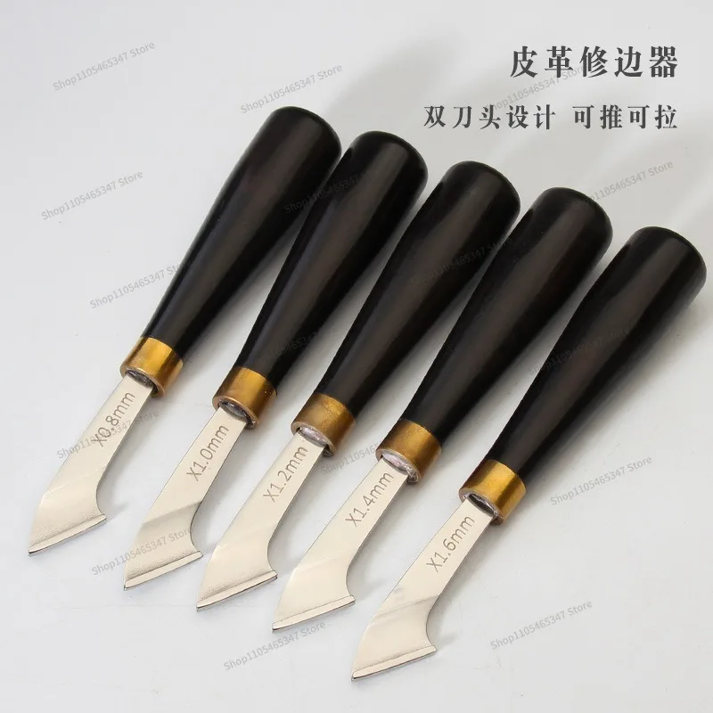 For Leather Tools, Push-pull Dual-purpose Edger, Push Groove, Leather Surface Processor, Two Packs