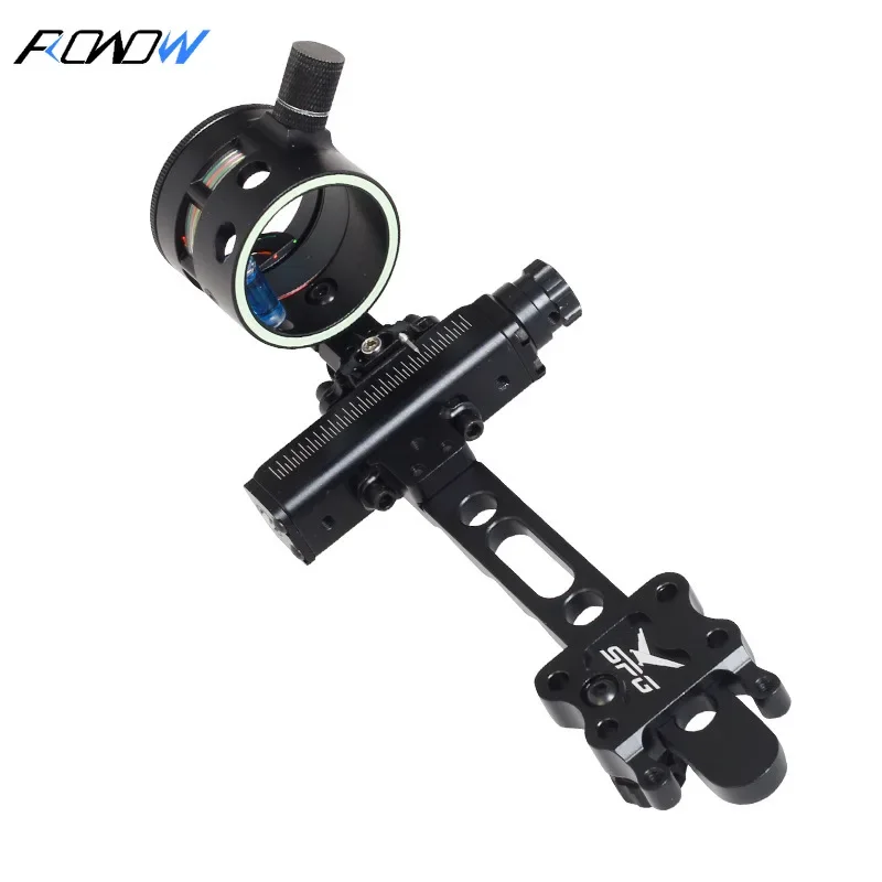 

ROWOW Long Pole Single Needle Compound Bow and Arrow Four-way Fine-adjustable Sight Adjustable Sight Rod with Lens Accessories