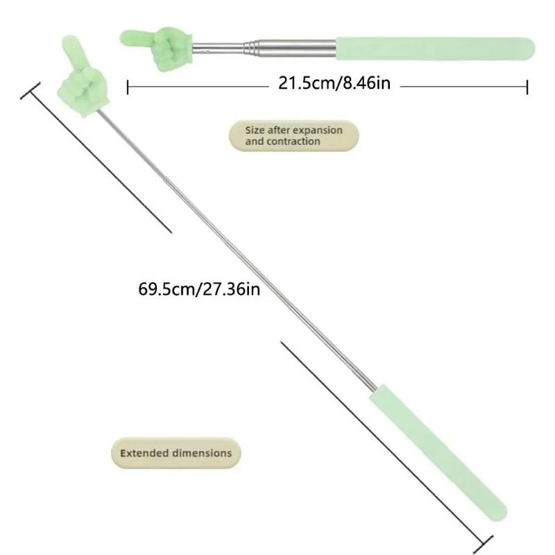 عصا قراءة إصبع تلسكوبية، عصا قراءة نقطة تلسكوبية للإصبع، أداة تعليمية للقراءة، عصا تعليمية للمعلم #6