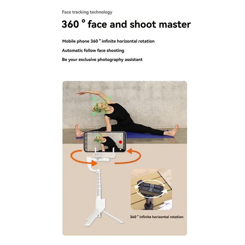 

T82C Hot Sale-Hohem Isteady Q Handheld Gimbal Stabilizer Phone Selfie Stick Extension Rod Adjustable Tripod With Remote Control