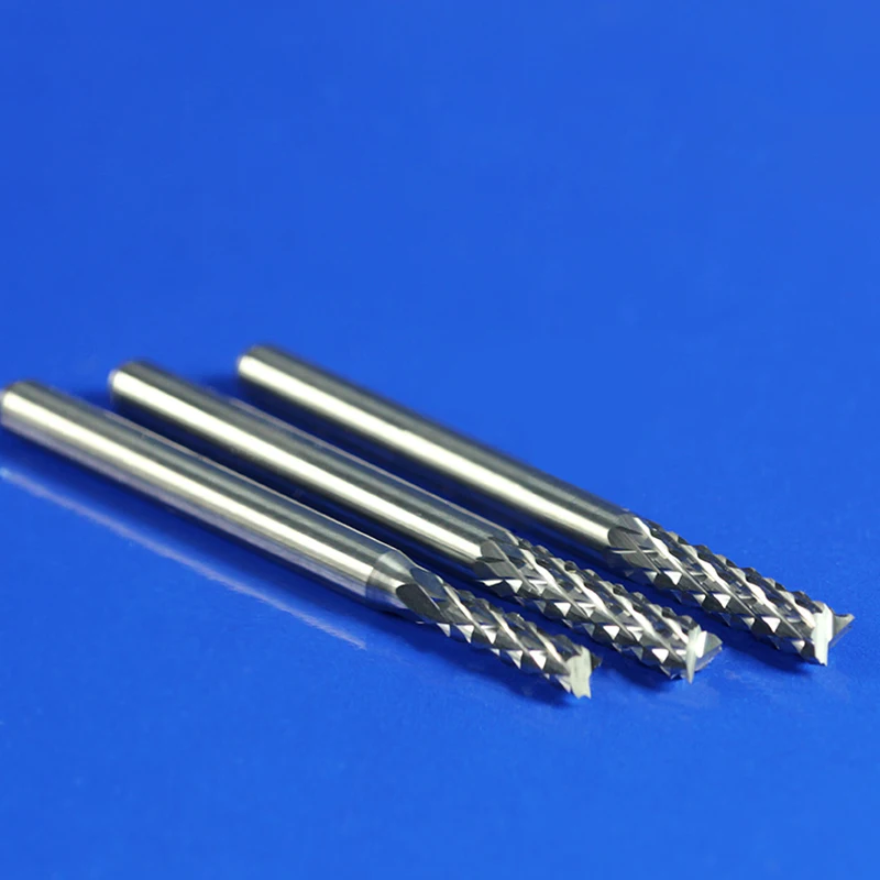 1 Box of 10 Pcs 3.175mm Shank Corn Milling Cutter Tungsten Steel PCB Milling Cutter Point Diam 0.6-3.175mm Woodworking Tools Kit