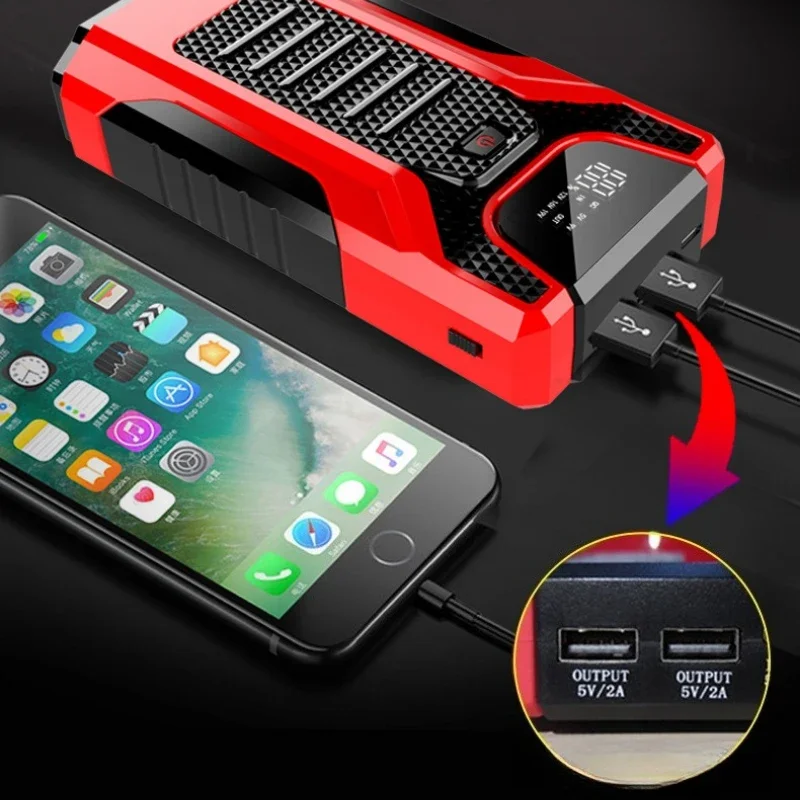 12V 7200mAh Car Jump Starter  Portable Starting Device Power Bank for Car Battery Booster Rechargeable Battery