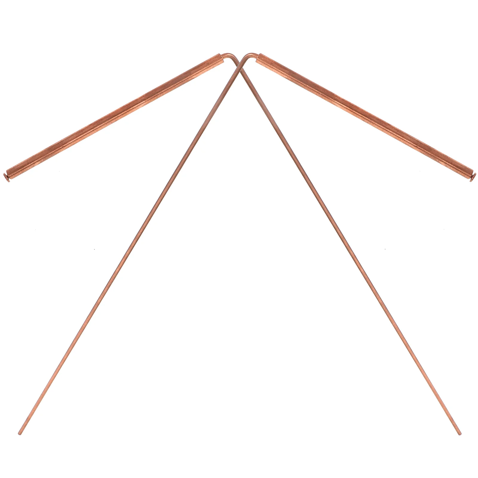 

2 Pcs Ornaments High Powered Flashlight Pendulum Board Copper Divining Measuring Rods Dowsing