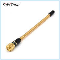 SMA-Female Metal Gold Spring Antenna VHF 136-174Mhz 17cm For Harvest Kenwood BAOFENG UV-5R Walkie Talkie Radio