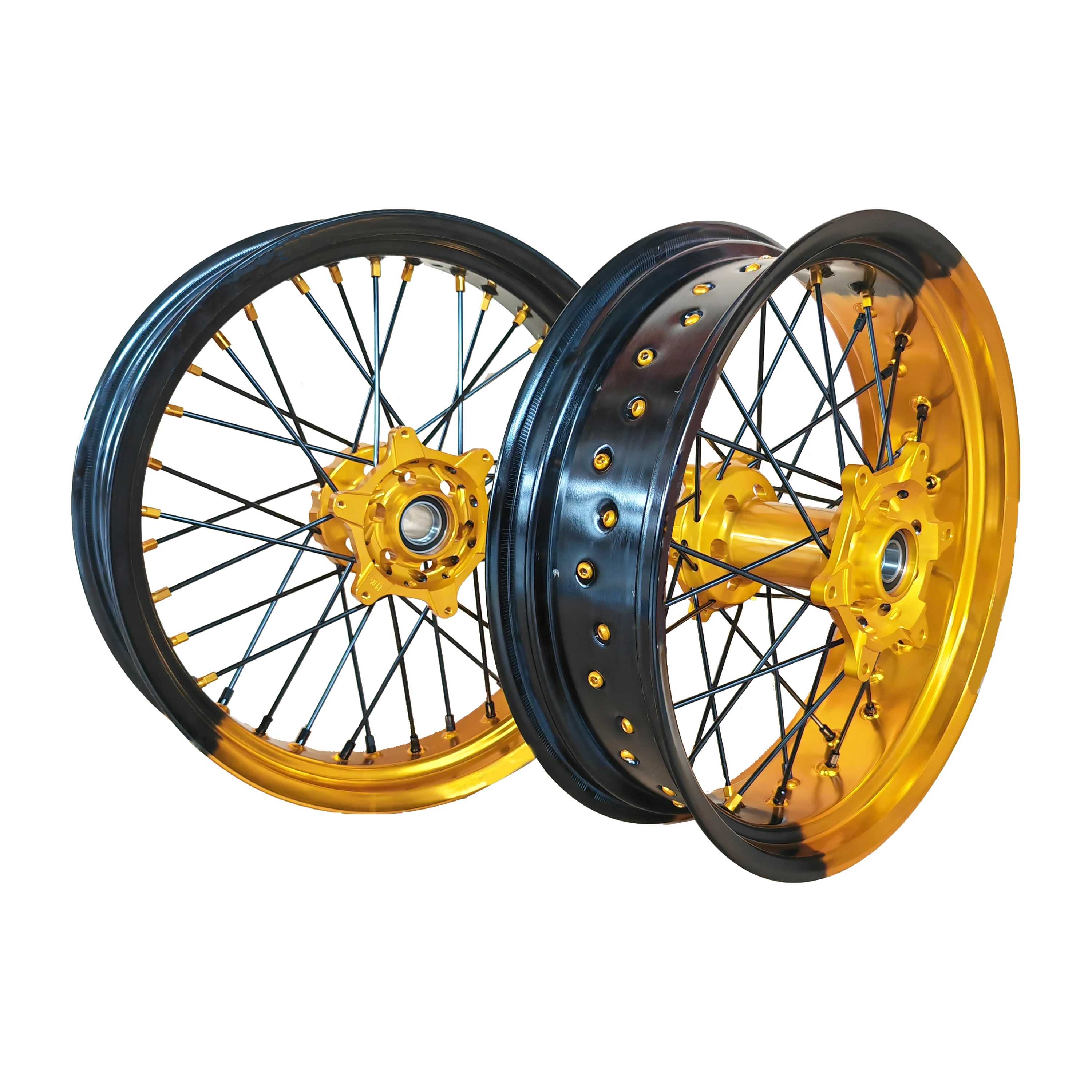 Supermoto Wheels EXC SXF 17 Inch Customized Accept Color Wheels Rims and Hubs EXC SXF 3