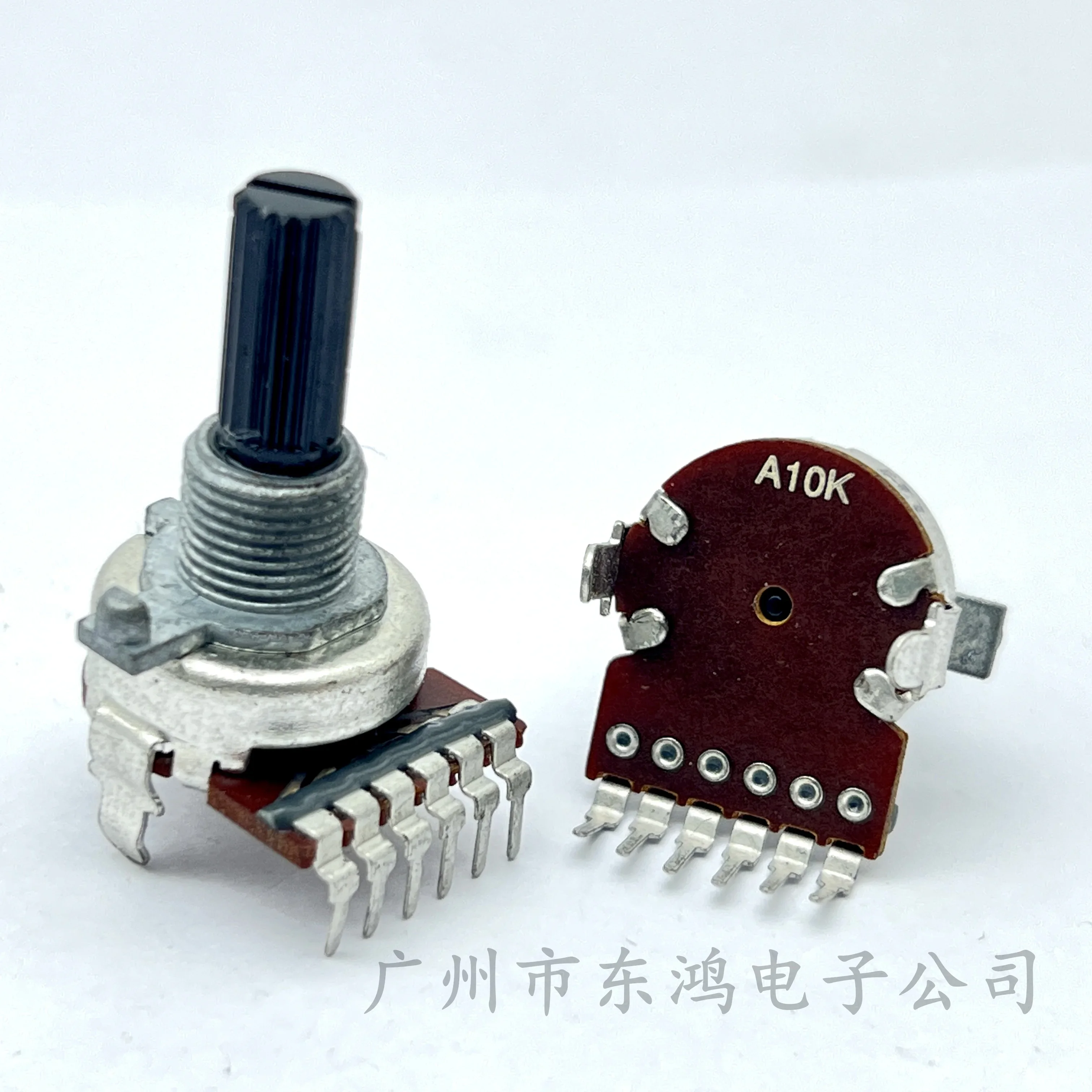 1 PCS 161 type duplex potentiometer A10K shaft length package 20mm handle 6 feet