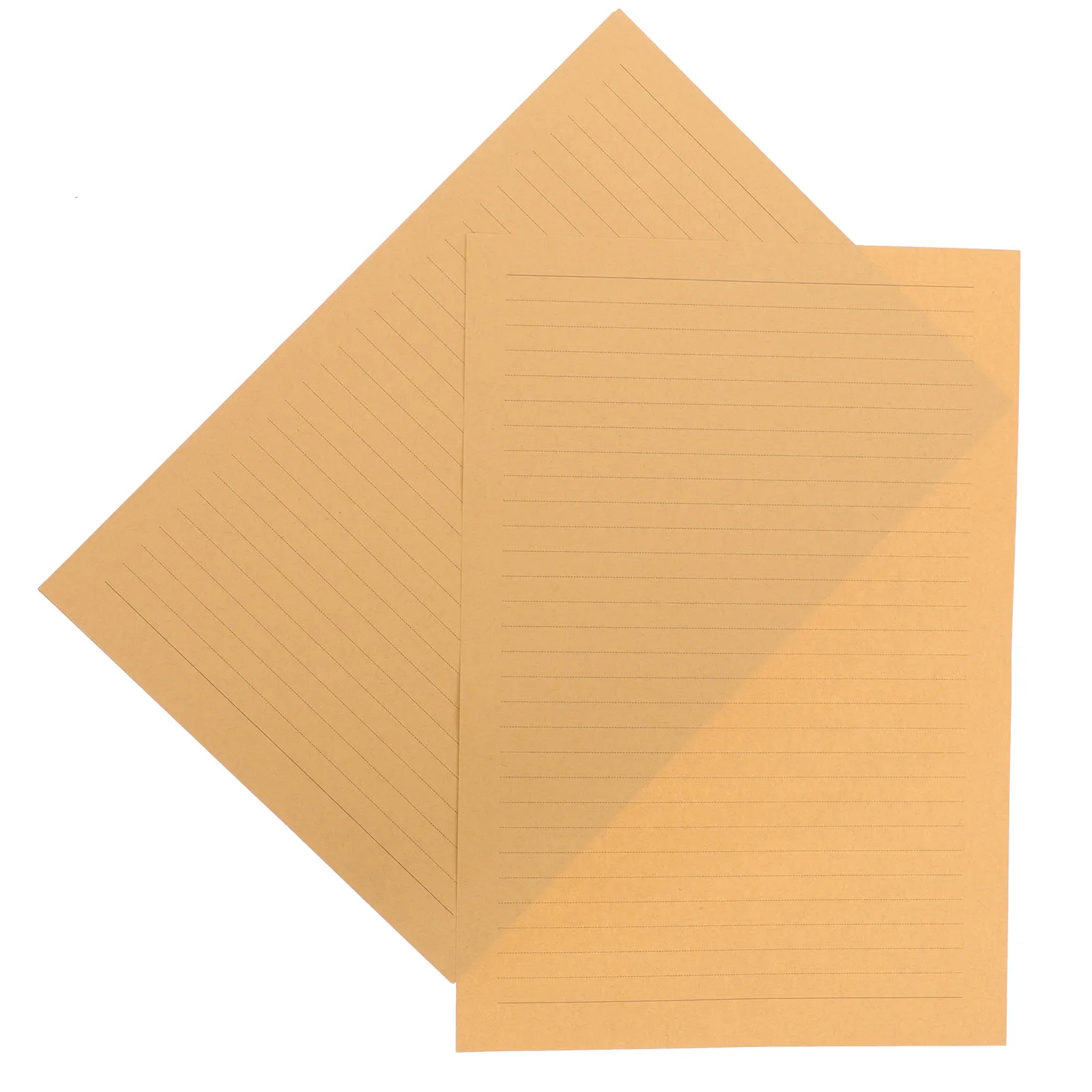 50Sheets Letter Stationery Paper Kraft Vintage Style Blank Writing Paper for Notes Letters Creative Uses Kraft Letter Papers