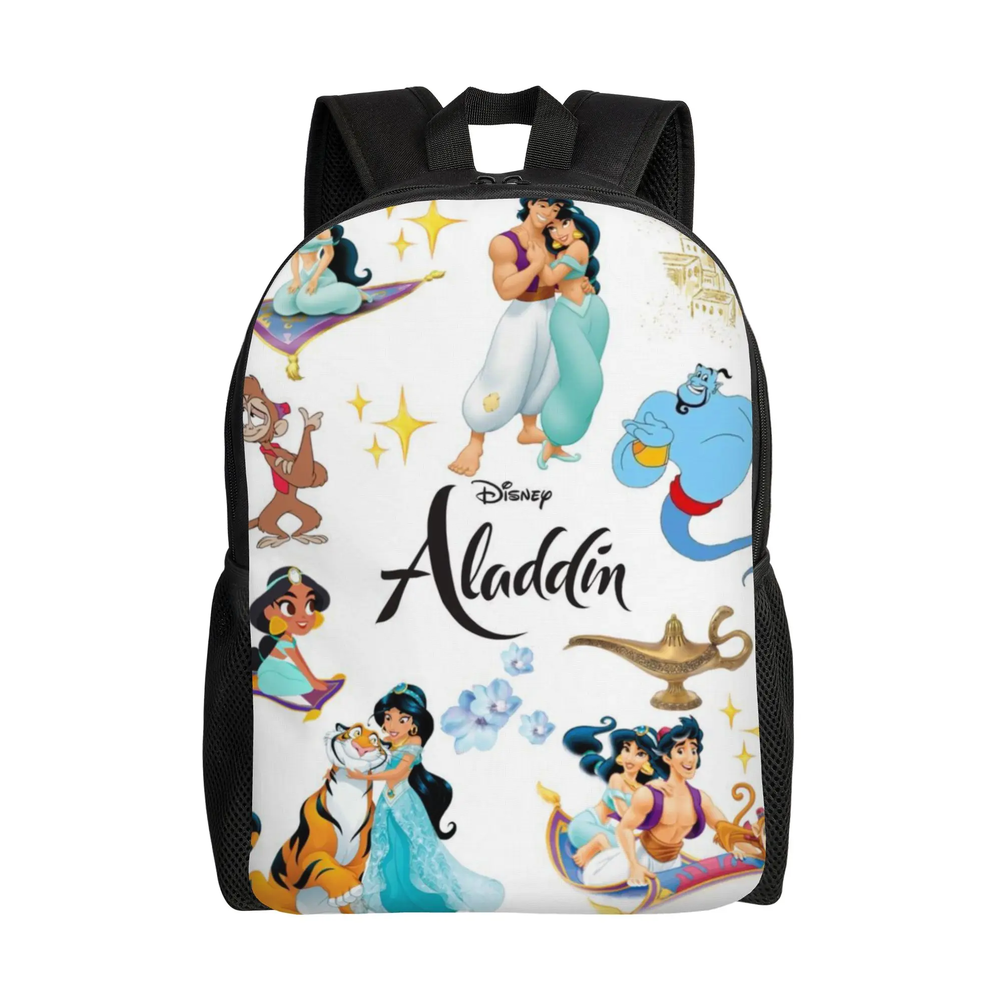 

1 шт. Новая сумка-рюкзак Disney Aladdin Element Clip Art с застежкой-молнией для хранения мелочей. Новинка к началу учебного года.