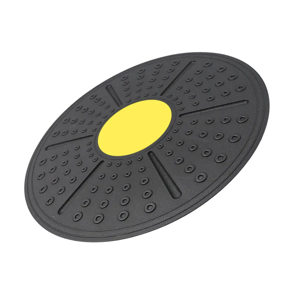 

Balance Board Fitness Yoga Trainer Wobble Equipment Yellow 360 Degree Rotation PP Material Sturdy Practical Massage Point Design