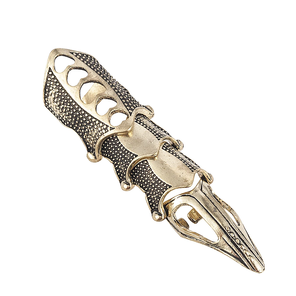 Gothic Scroll Joint Armor Knuckle Metal Full Finger Ring Hip Hop DIY Rings For Girls  Wholesale