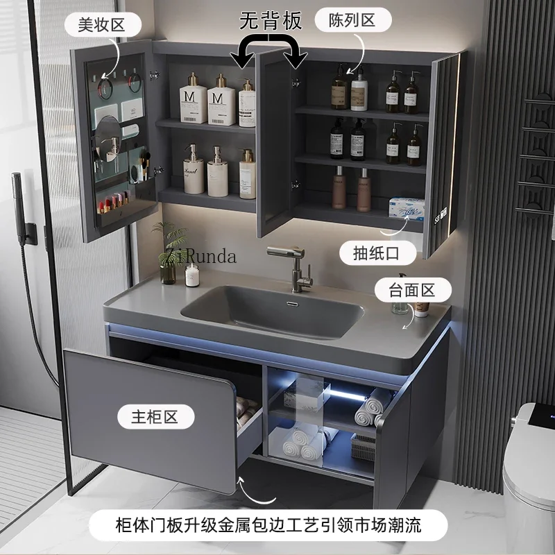 

Закругленный угловой керамический умывальник, встроенный умывальник, шкаф для ванной комнаты, комбинированный умывальник, умывальник, умывальник